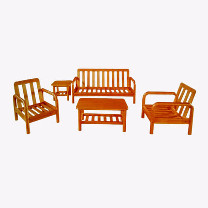 Alara Wooden Sofa Set